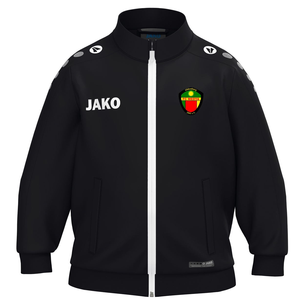 FC Medya Oldenburg Polyesterjacke Bambini Schwarz