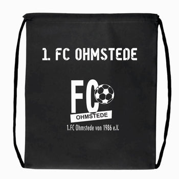 1. FC Ohmstede Fan Turnbeutel Schwarz