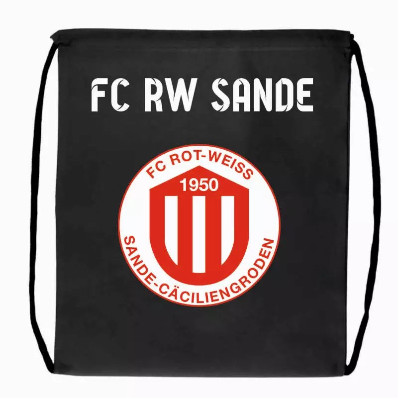 FC RW Sande Fan Turnbeutel Schwarz