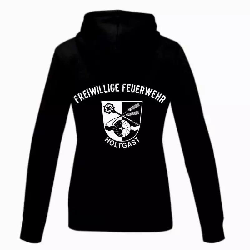 Feuerwehr Holtgast Fan Hoodie Damen Schwarz