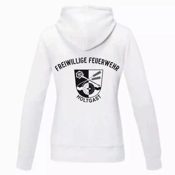 Feuerwehr Holtgast Fan Hoodie Damen Weiß