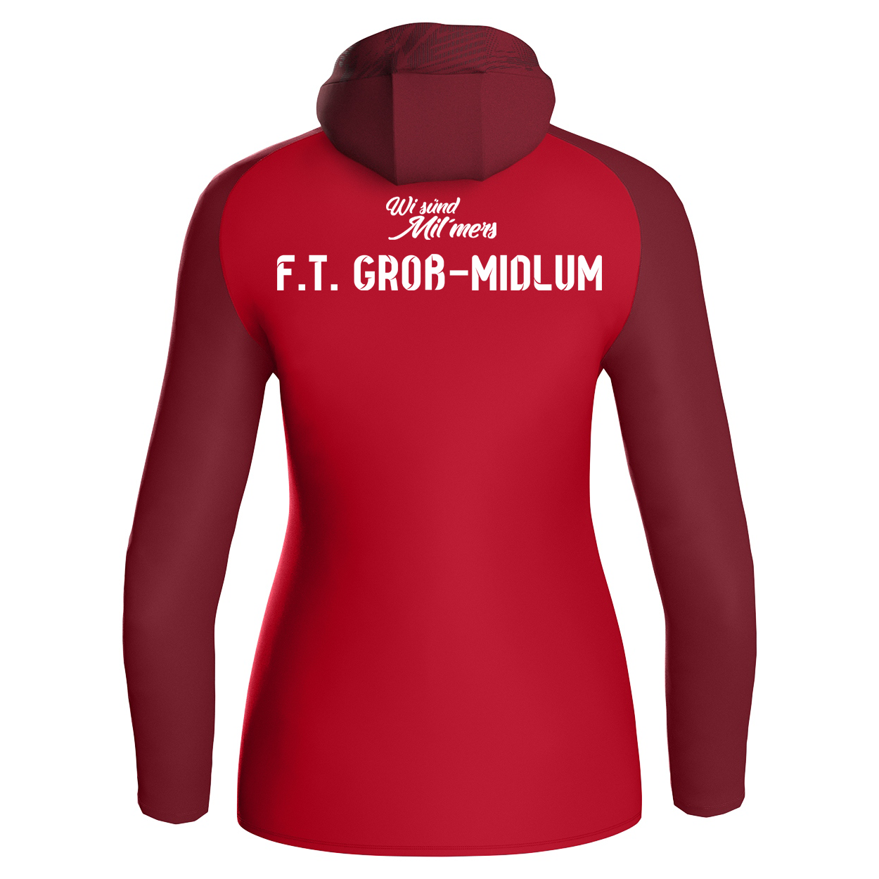 FT Groß-Midlum Kapuzenjacke Iconic Damen Rot