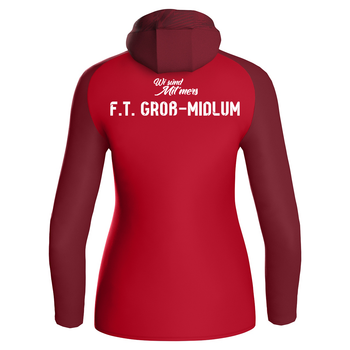 FT Groß-Midlum Kapuzenjacke Iconic Damen Rot
