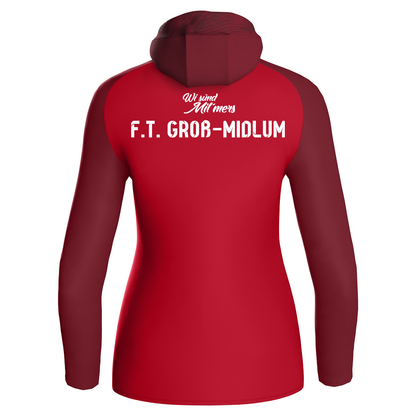 FT Groß-Midlum Kapuzenjacke Iconic Damen Rot