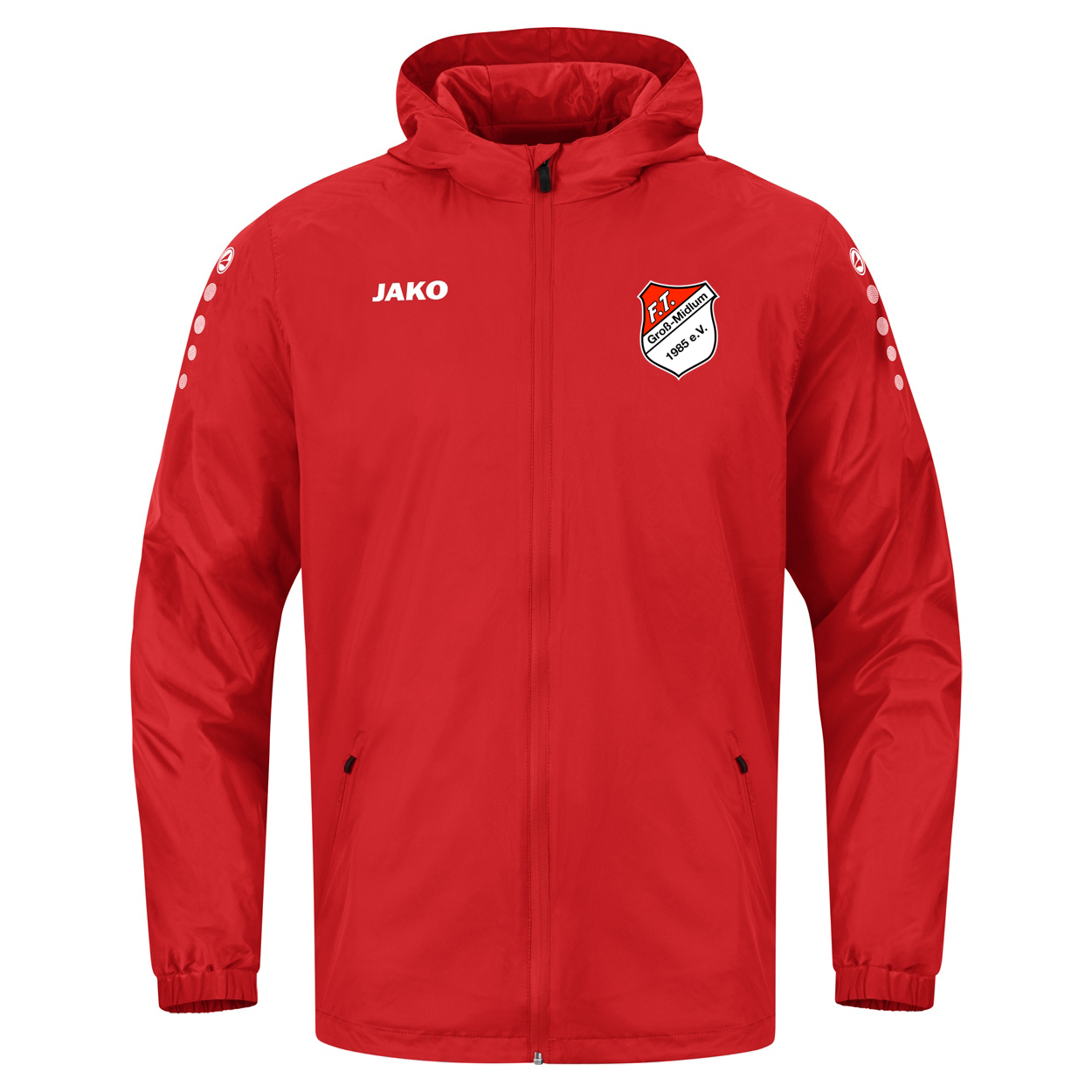 FT Groß-Midlum Allwetterjacke Team 2.0 Kinder Rot