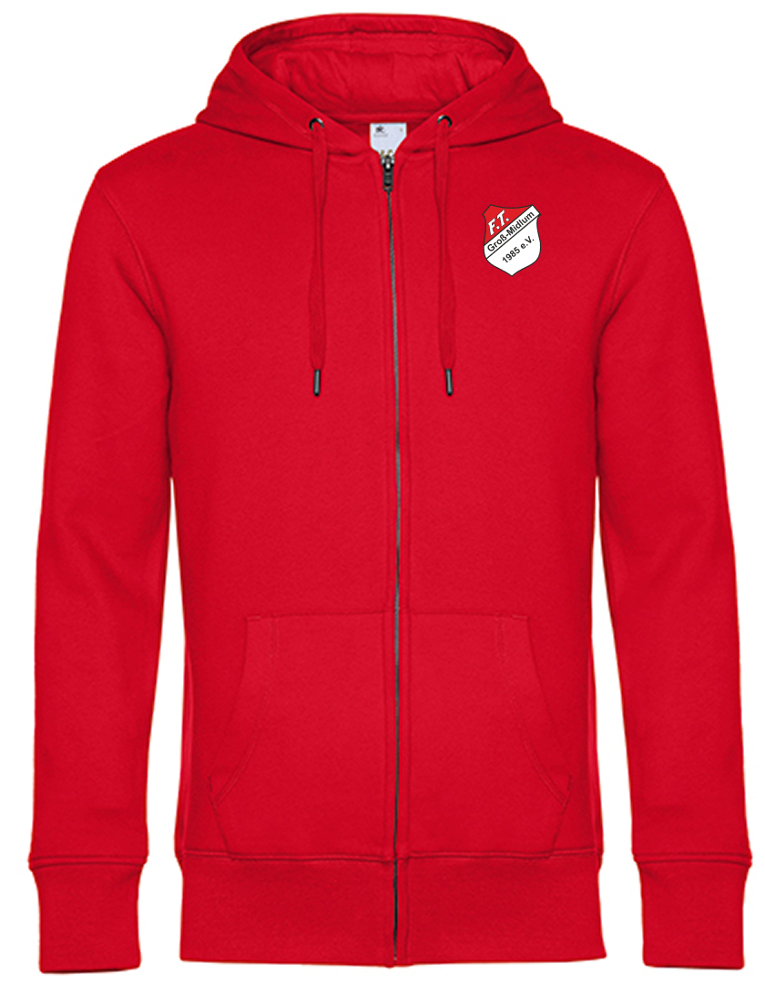 FT Groß-Midlum Fan - Sweatjacke Herren rot