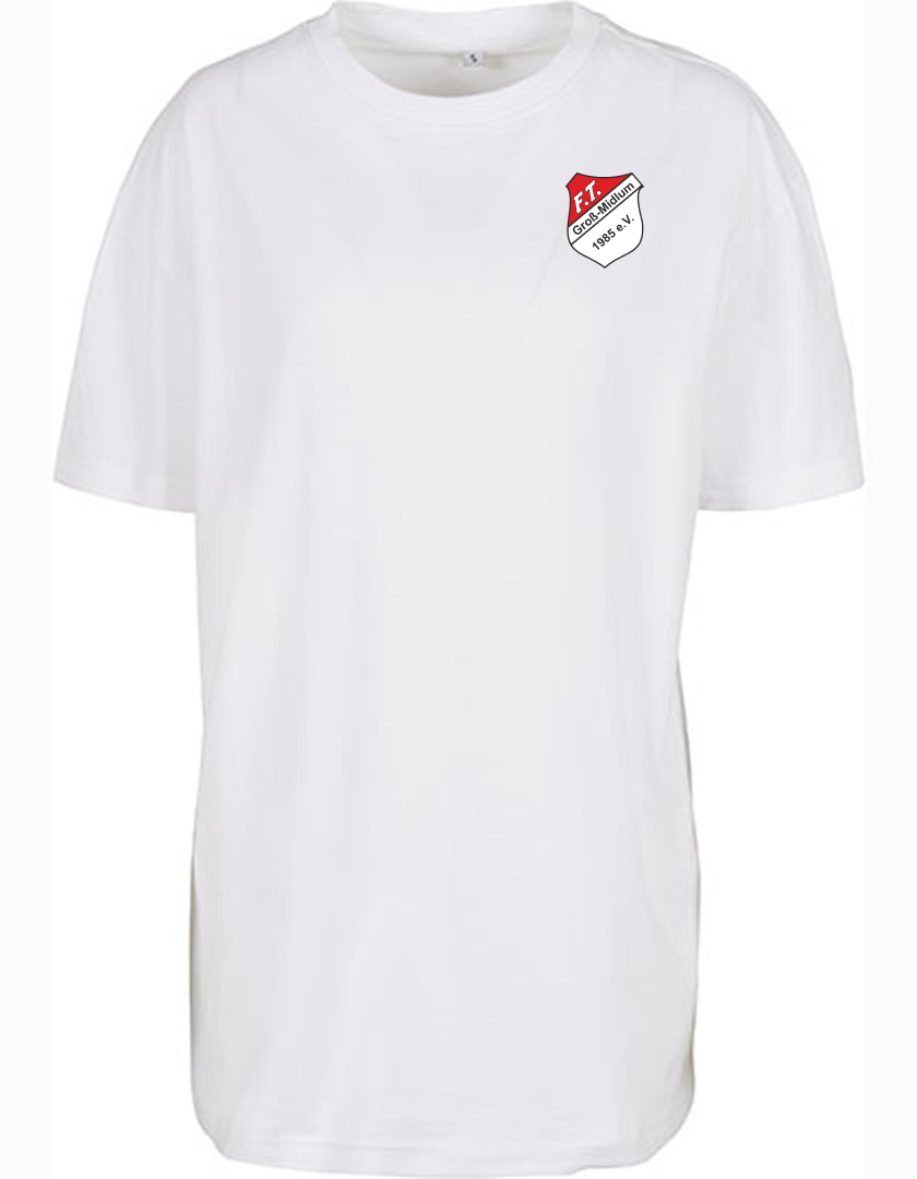 FT Groß-Midlum Fan - T-Shirt oversize Damen weiß