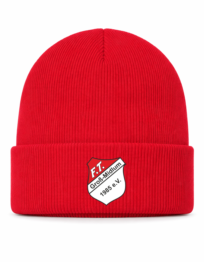 FT Groß-Midlum Fan - Beanie Strick rot