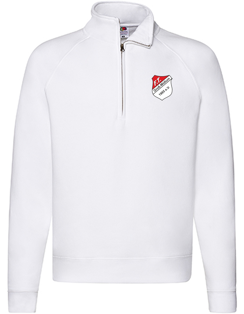 FT Groß-Midlum Fan - Half Zip Sweat Herren weiß