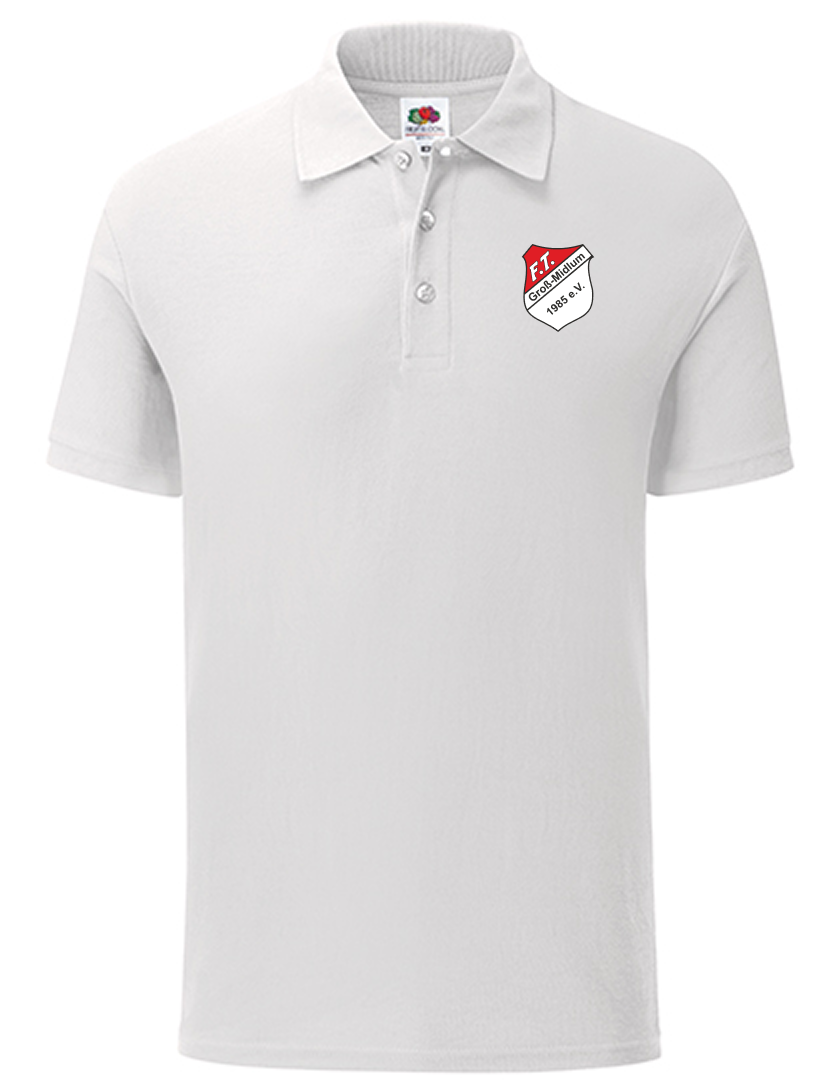 FT Groß-Midlum Fan - Polyestershirt Herren weiß