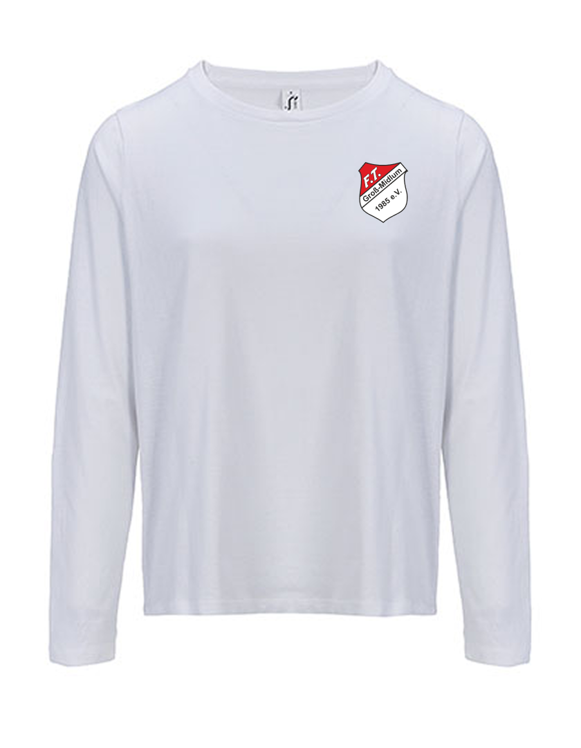 FT Groß-Midlum Fan - Longsleeve Damen weiß