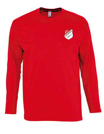 FT Groß-Midlum Fan - Longsleeve Herren rot