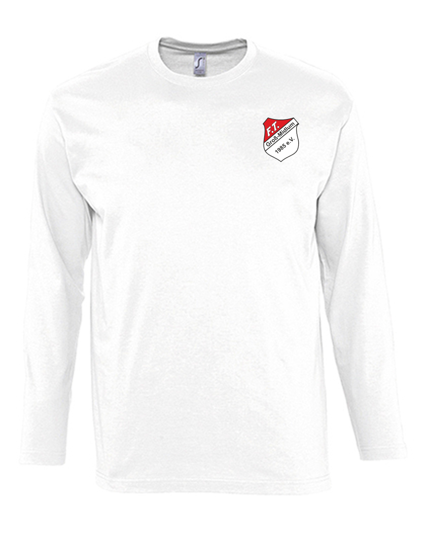 FT Groß-Midlum Fan - Longsleeve Herren weiß