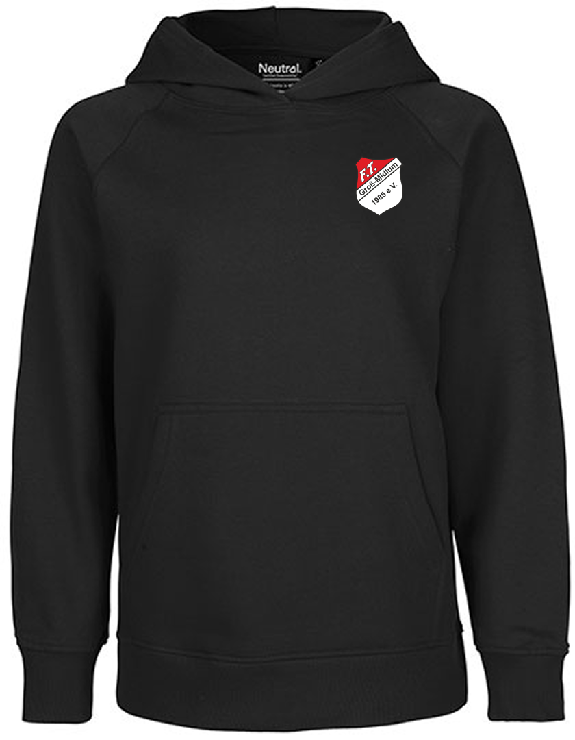 FT Groß-Midlum Fan - Hoodie Fairtrade Kinder schwarz