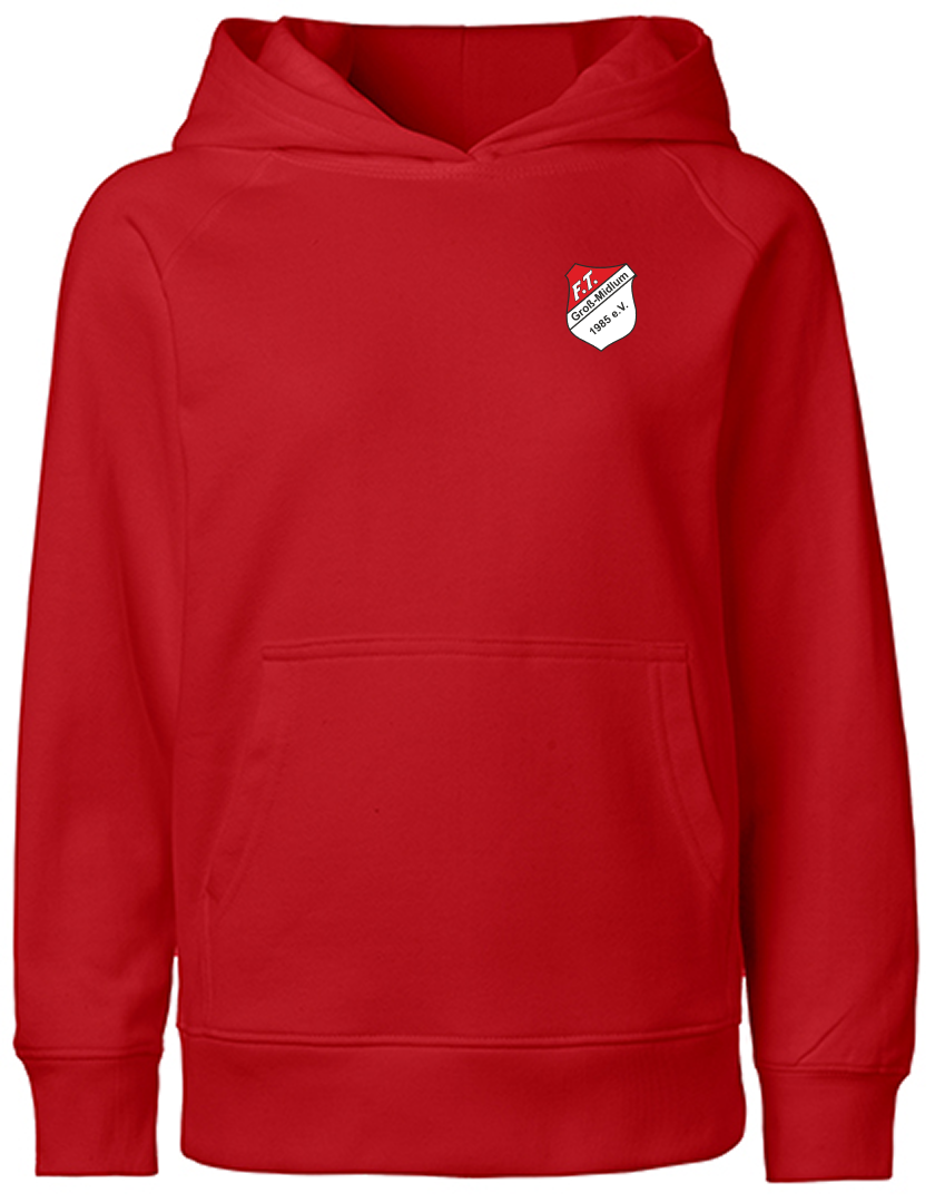 FT Groß-Midlum Fan - Hoodie Fairtrade Kinder rot