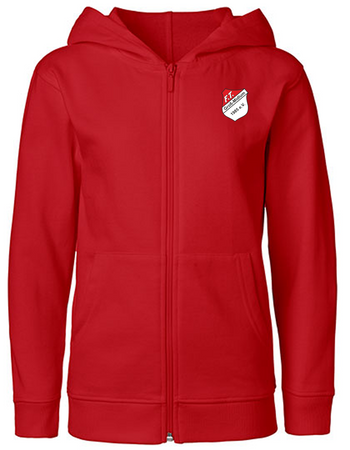 FT Groß-Midlum Fan - Sweatjacke Fairtrade Kinder rot
