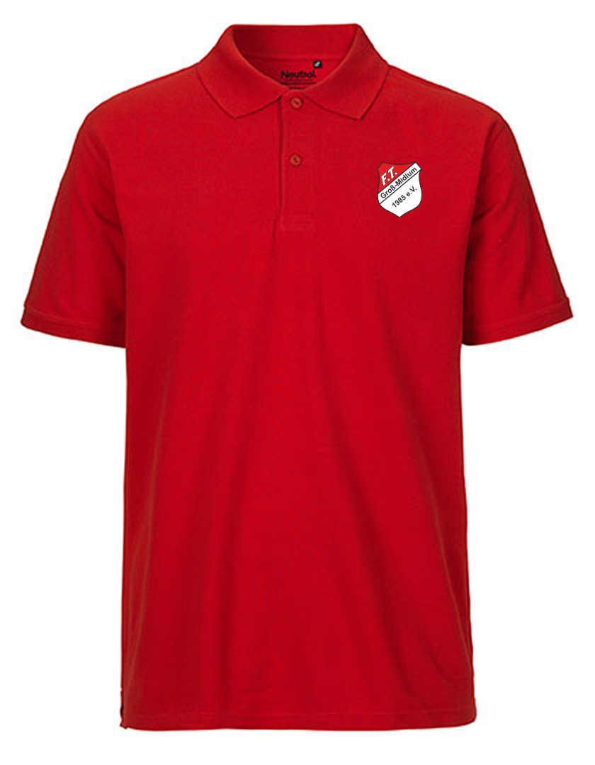 FT Groß-Midlum Fan - Poloshirt Fairtrade Herren rot