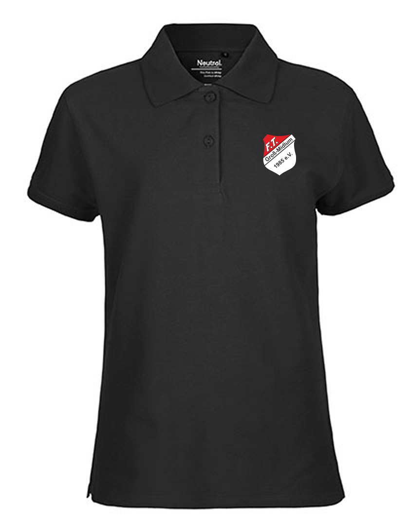 FT Groß-Midlum Fan - Poloshirt Fairtrade Damen schwarz