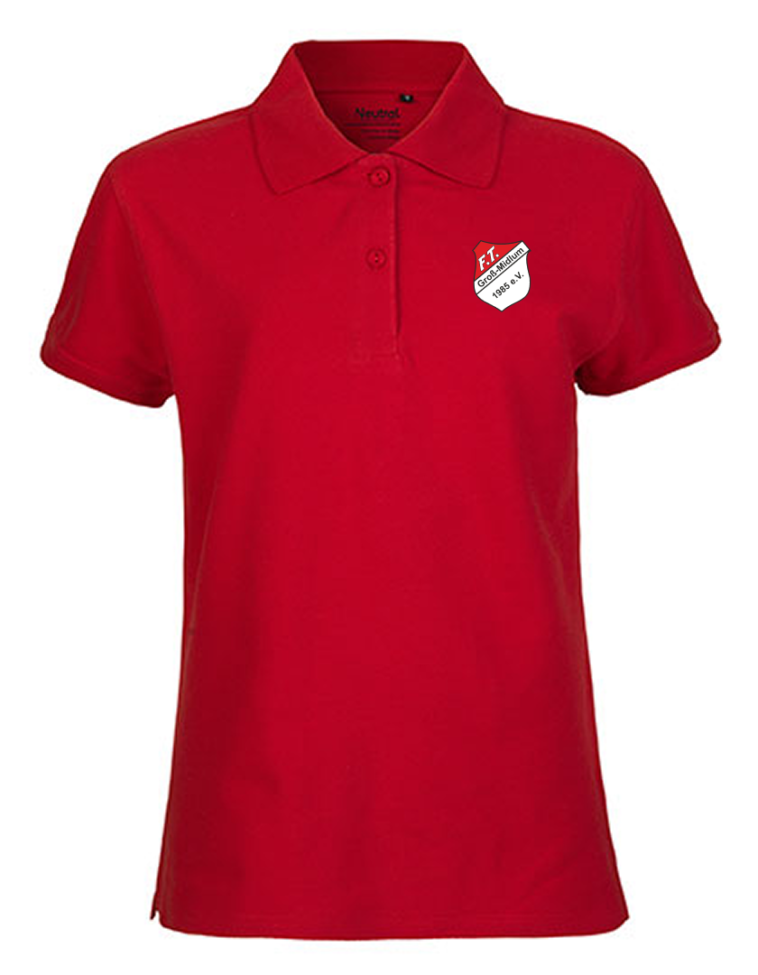 FT Groß-Midlum Fan - Poloshirt Fairtrade Damen rot