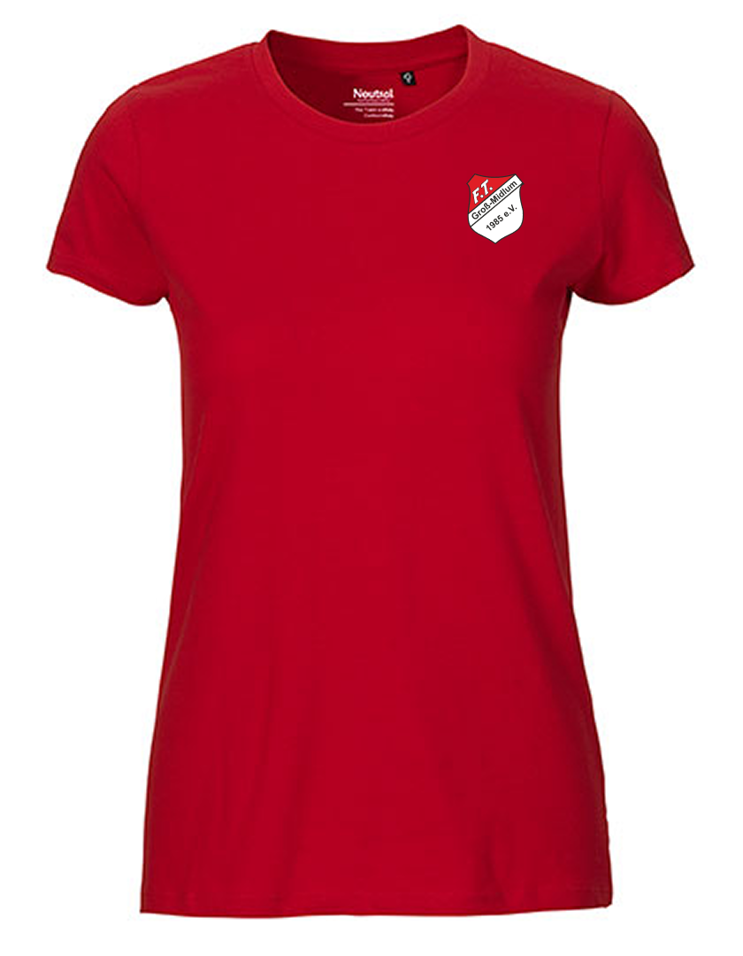 FT Groß-Midlum Fan - T-Shirt Fairtrade Damen rot
