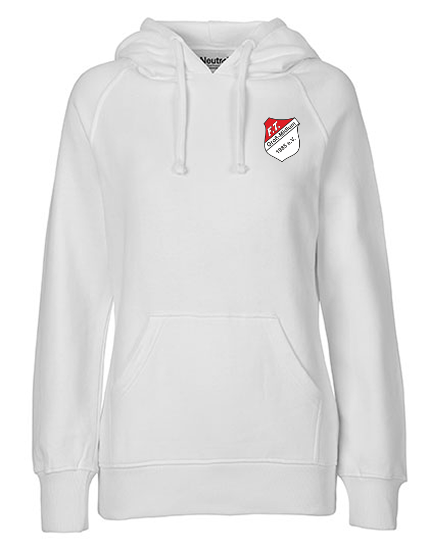 FT Groß-Midlum Fan - Hoodie Fairtrade Damen weiß