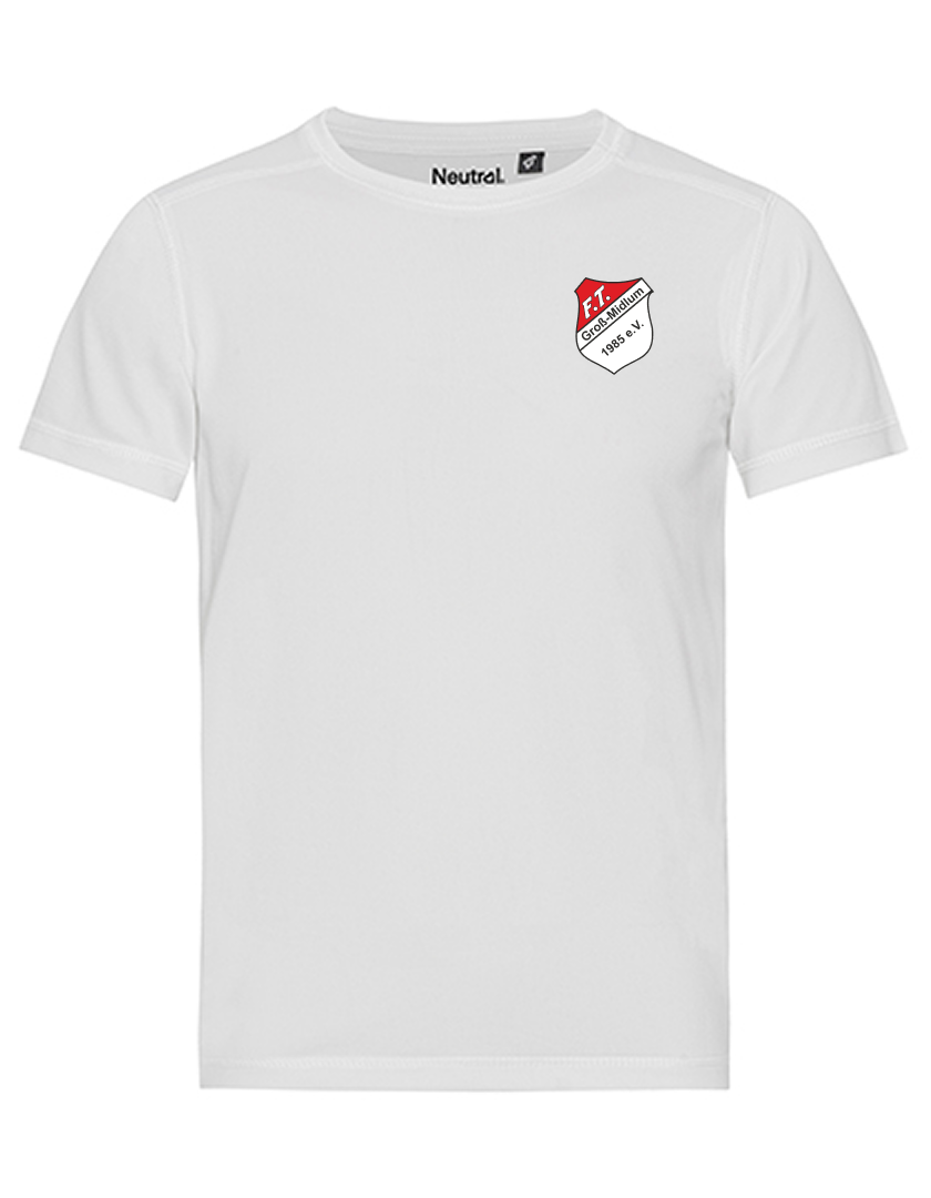 FT Groß-Midlum Fan - Polyestershirt Fairtrade Kinder weiß