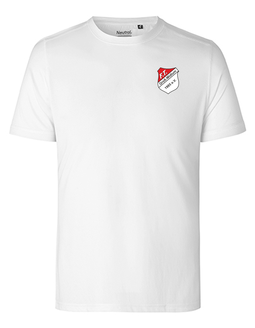 FT Groß-Midlum Fan - Polyestershirt Fairtrade Herren weiß