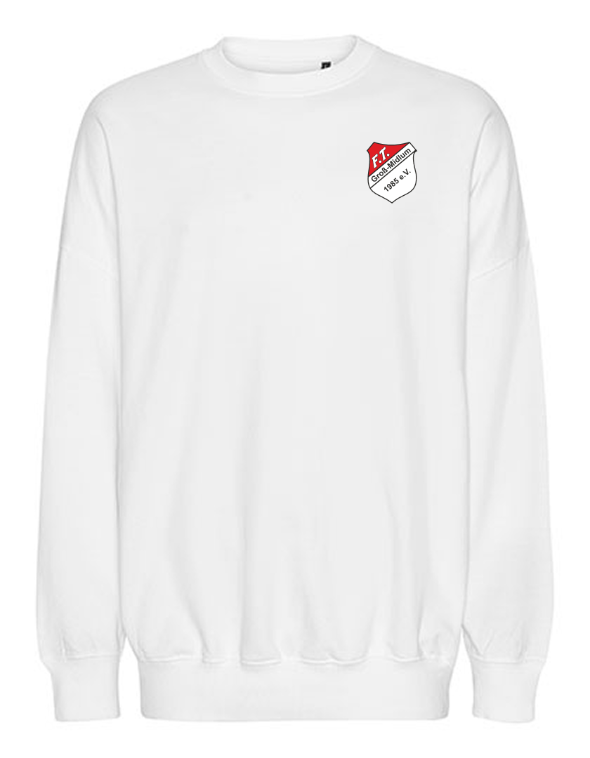 FT Groß-Midlum Fan - Sweatshirt oversize Herren weiß