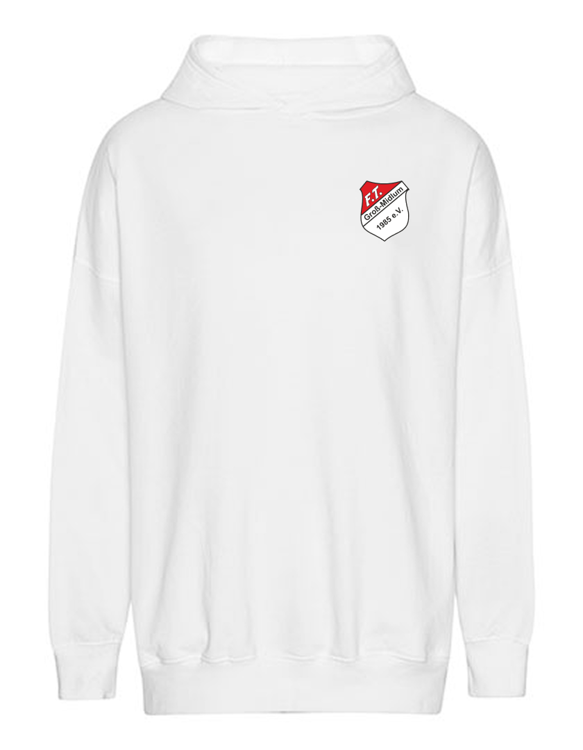 FT Groß-Midlum Fan - Hoodie oversize Herren weiß