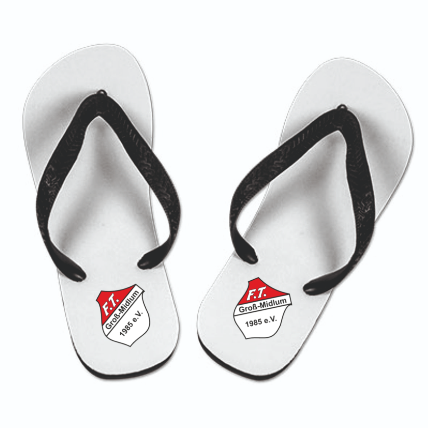 FT Groß-Midlum Fan - Flip Flops weiß
