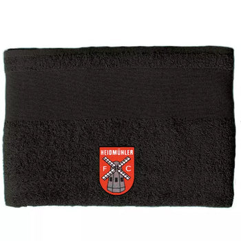 Heidmühler FC Fan Duschtuch Schwarz