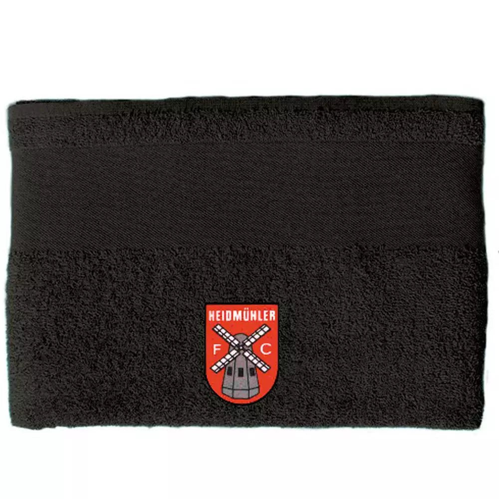 Heidmühler FC Fan Handtuch Schwarz