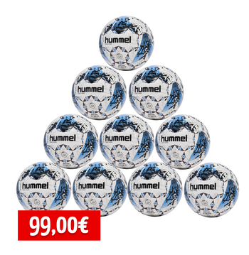 Hummel 10er Ballpaket Trainingsball Inspire 430 Blau Gr. 5