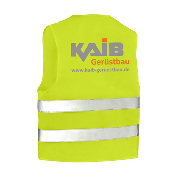 KAIB Warnschutz Weste warngelb (EN ISO 20471 4205)