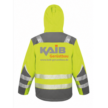 KAIB Warnschutz Softshell Jacke warngelb (EN ISO 20471 RT331)