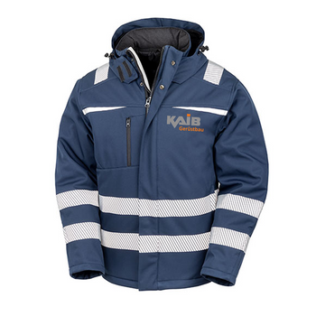 KAIB Warnschutz Softshell Jacke navy (EN ISO 20471 RT331)
