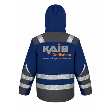 KAIB Warnschutz Softshell Jacke navy (EN ISO 20471 RT331)