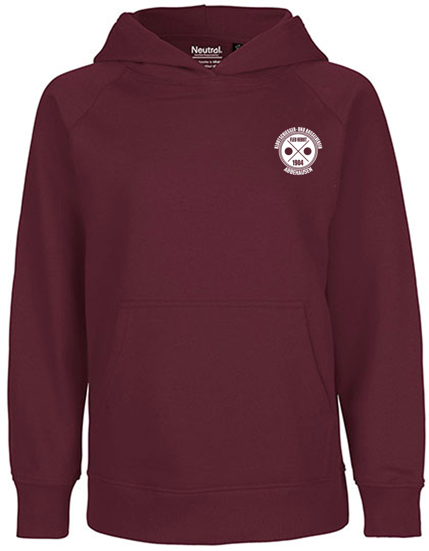 KBV Abbehausen Fan - Hoodie Fairtrade Kinder bordeaux