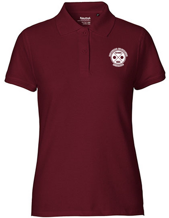KBV Abbehausen Fan - Poloshirt Fairtrade Damen bordeaux