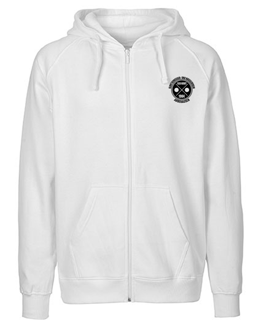 KBV Abbehausen Fan - Sweatjacke Fairtrade Herren weiß