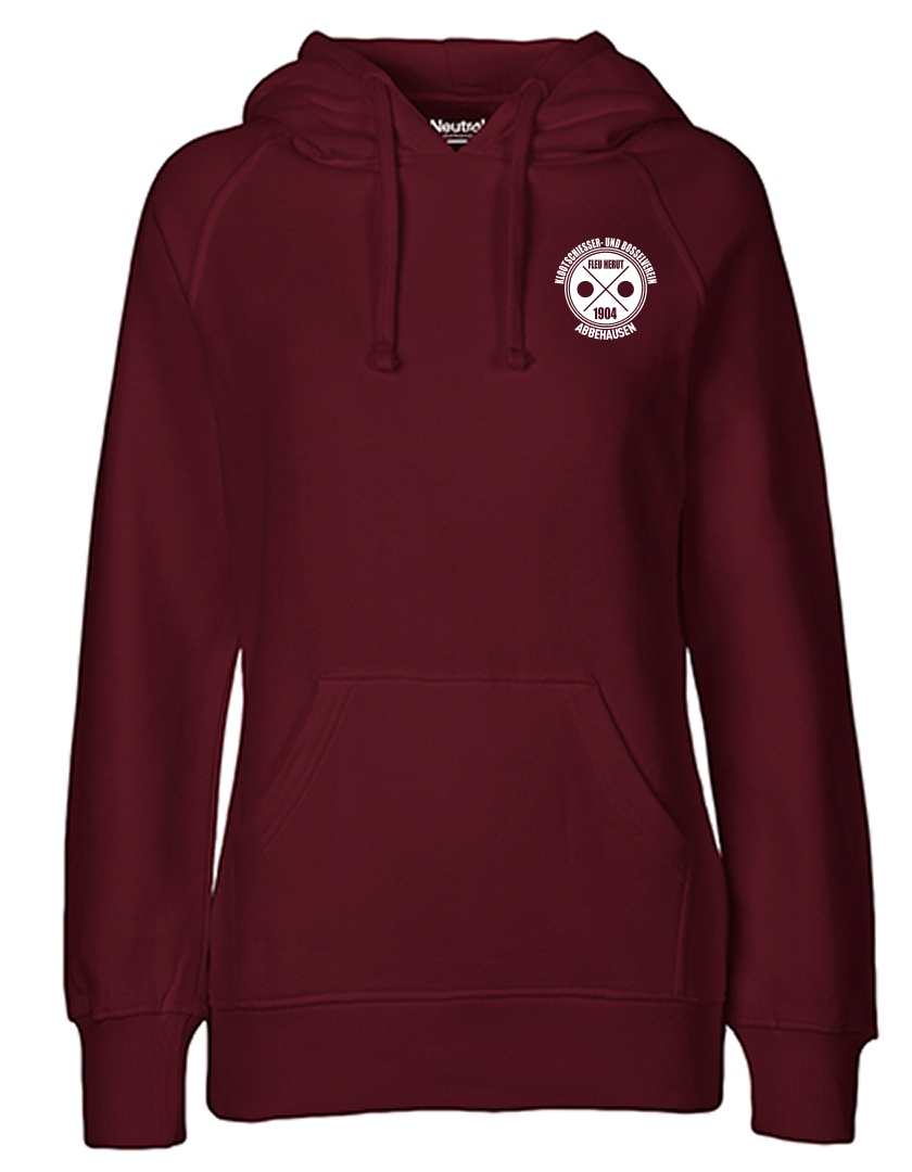 KBV Abbehausen Fan - Hoodie Fairtrade Damen bordeaux
