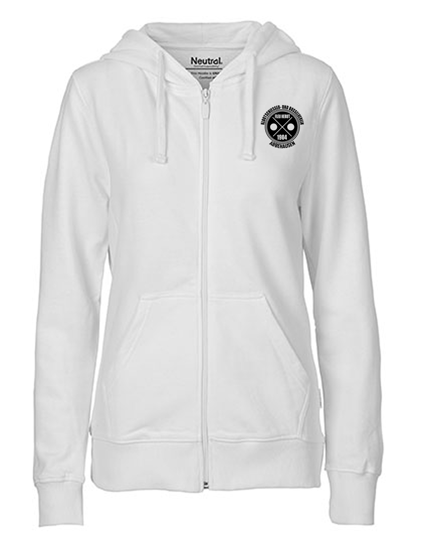 KBV Abbehausen Fan - Sweatjacke Fairtrade Damen weiß
