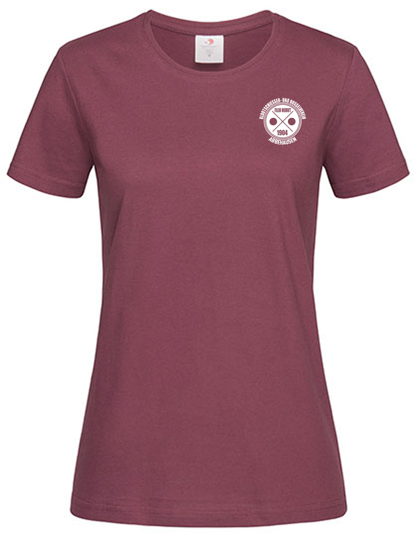 KBV Abbehausen Fan - T-Shirt Damen burgunderrot