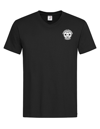 KBV Abbehausen Fan - T-Shirt V-Ausschnitt Herren schwarz