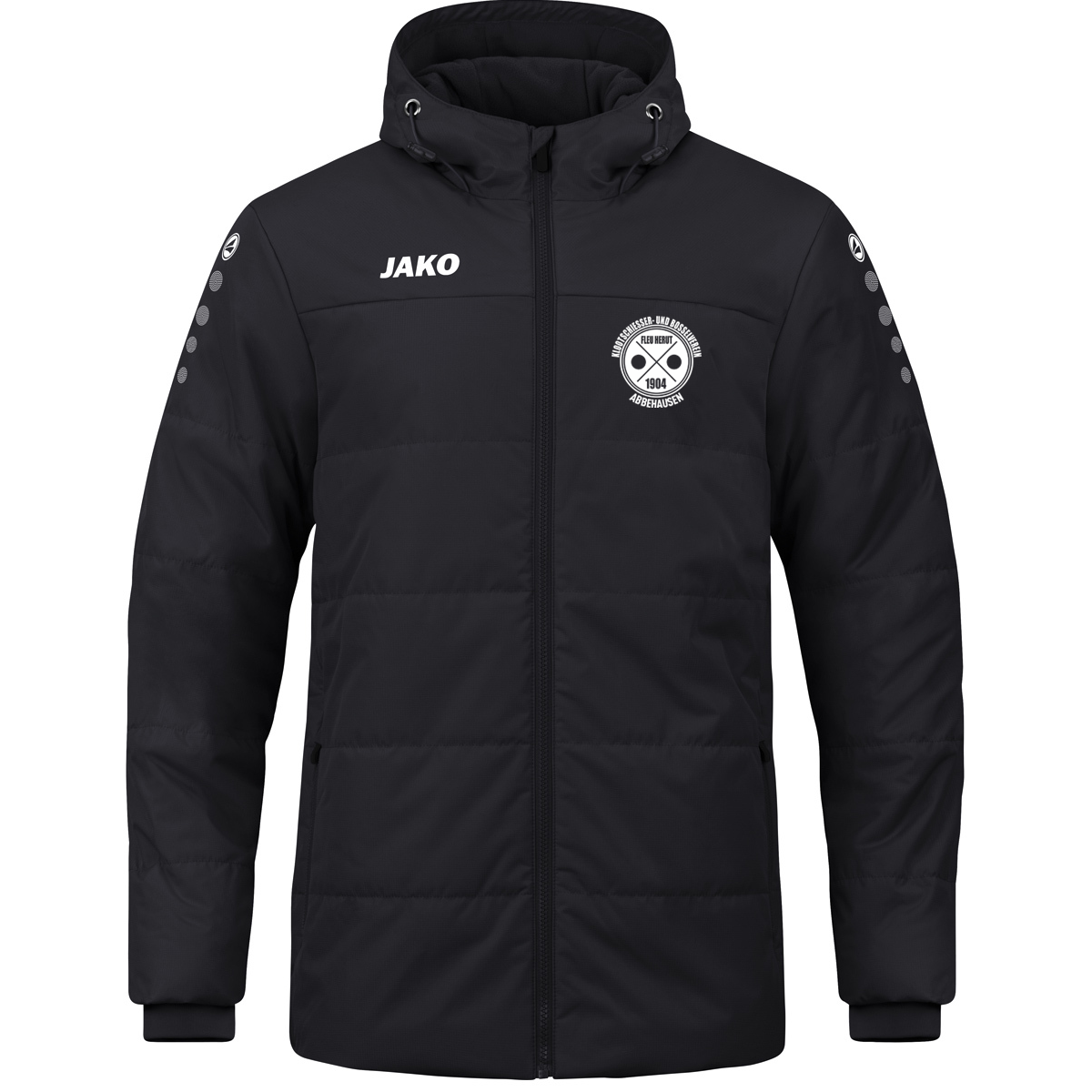 KBV Abbehausen Coachjacke mit Kapuze Herren Schwarz