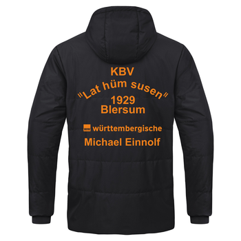 KBV Blersum Coachjacke mit Kapuze Herren Schwarz