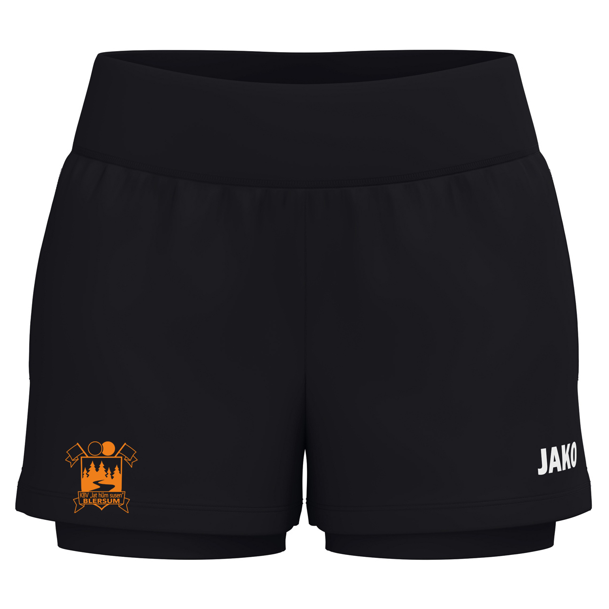 KBV Blersum 2 in 1 Short  Damen Schwarz
