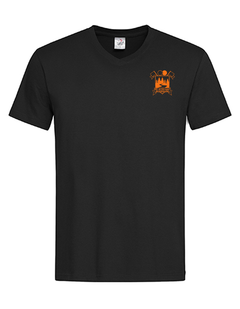 KBV Blersum Fan - T-Shirt V-Ausschnitt Herren schwarz