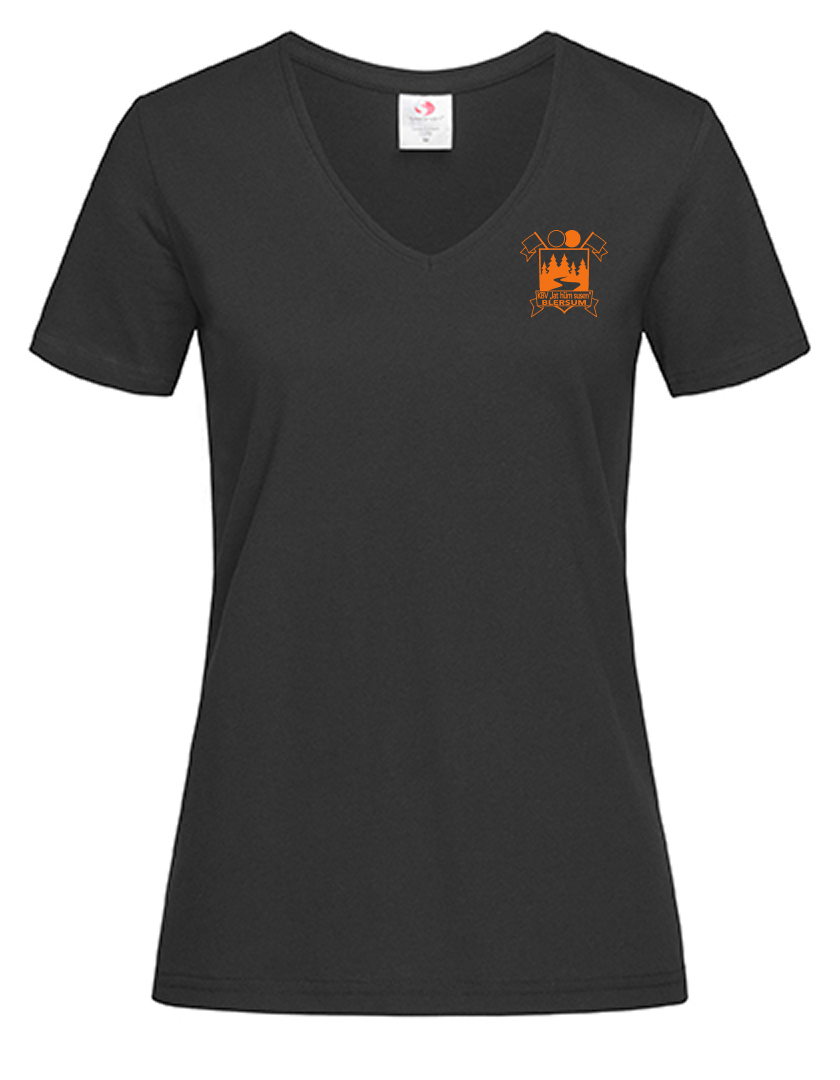 KBV Blersum Fan - T-Shirt V-Ausschnitt Damen schwarz