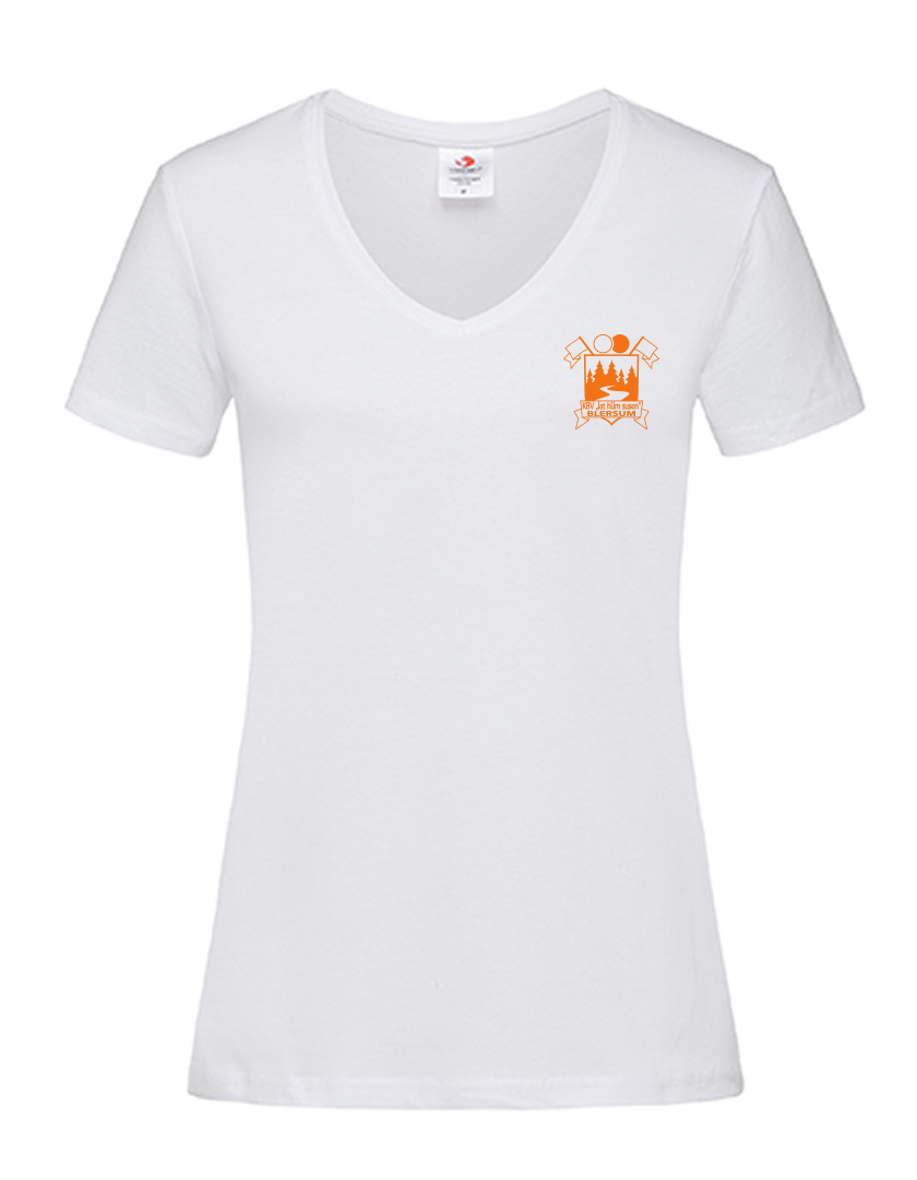 KBV Blersum Fan - T-Shirt V-Ausschnitt Damen weiß